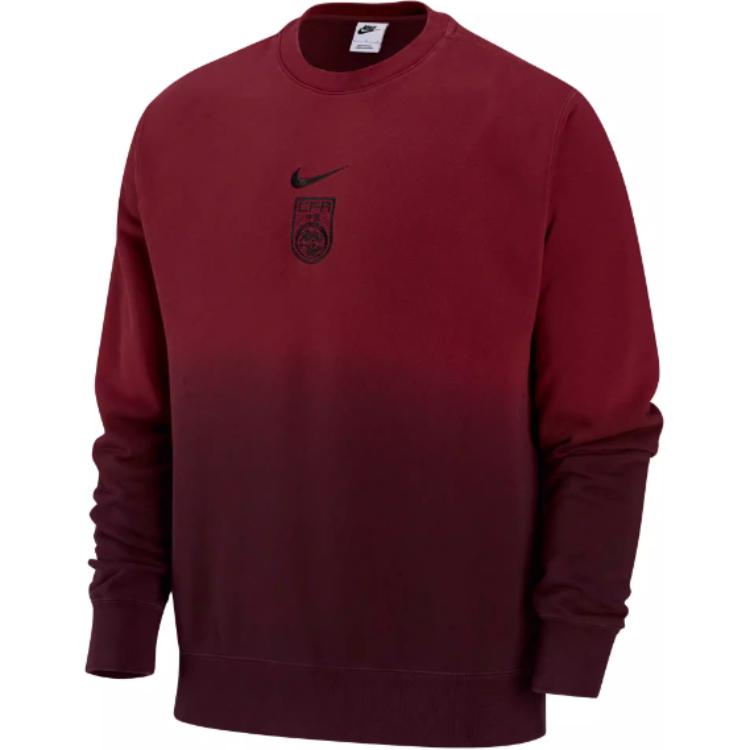 Свитшот мужской Nike Dark Team Red/Night Brown Red/Black — фото 2