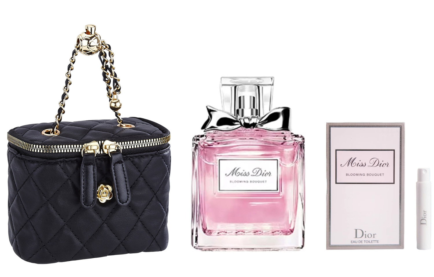 Подарочный набор парфюмерии Dior Miss Dior Blooming Bouquet, Giorgio Armani My Way и косметичка — фото 3
