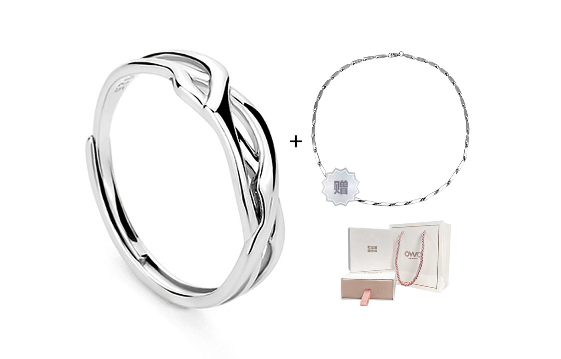 

OWO Кольцо из стерлингового серебра 925 пробы Unisex Silver