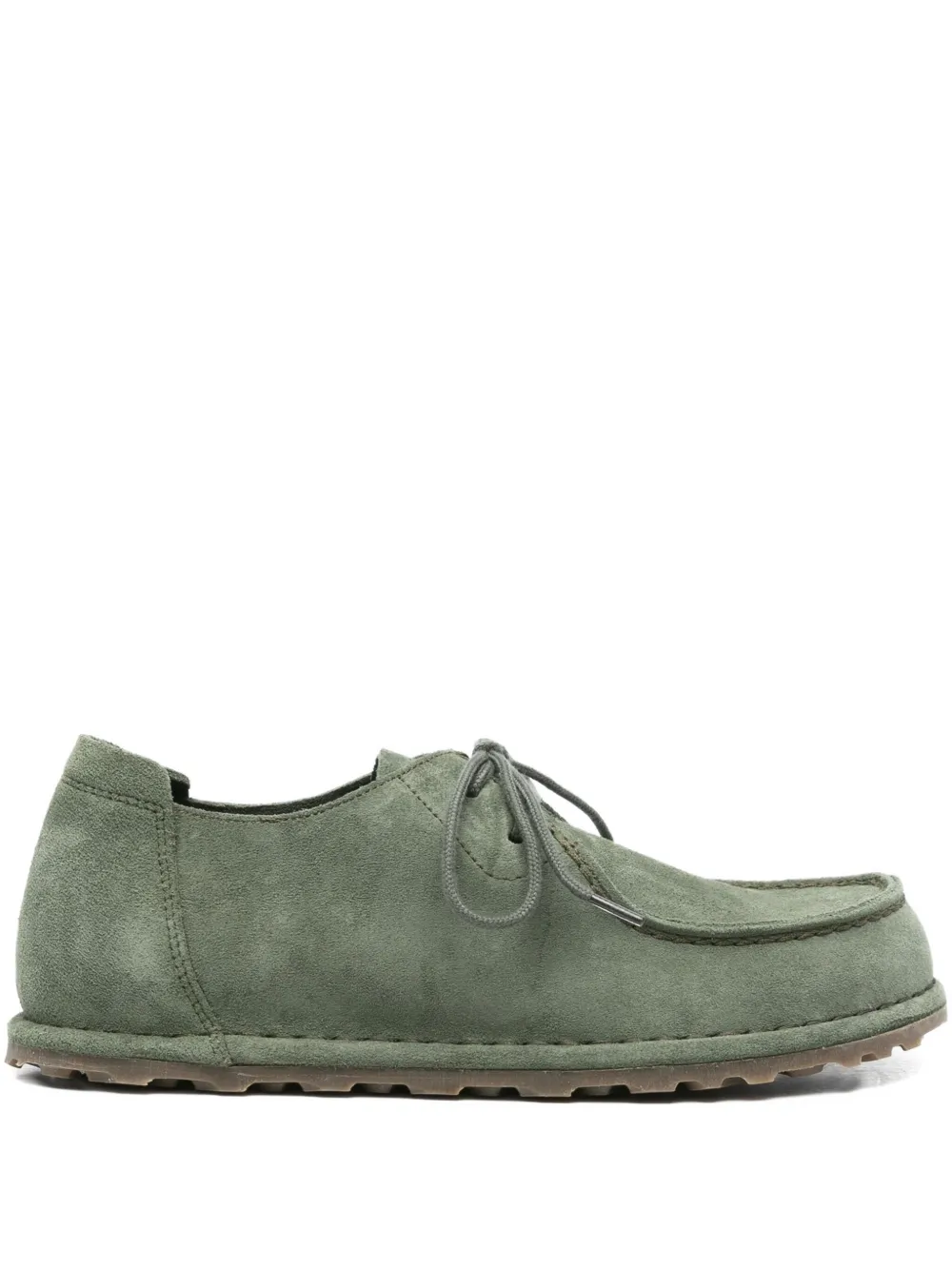 Замшевые туфли Utti на шнуровке BIRKENSTOCK, зеленый