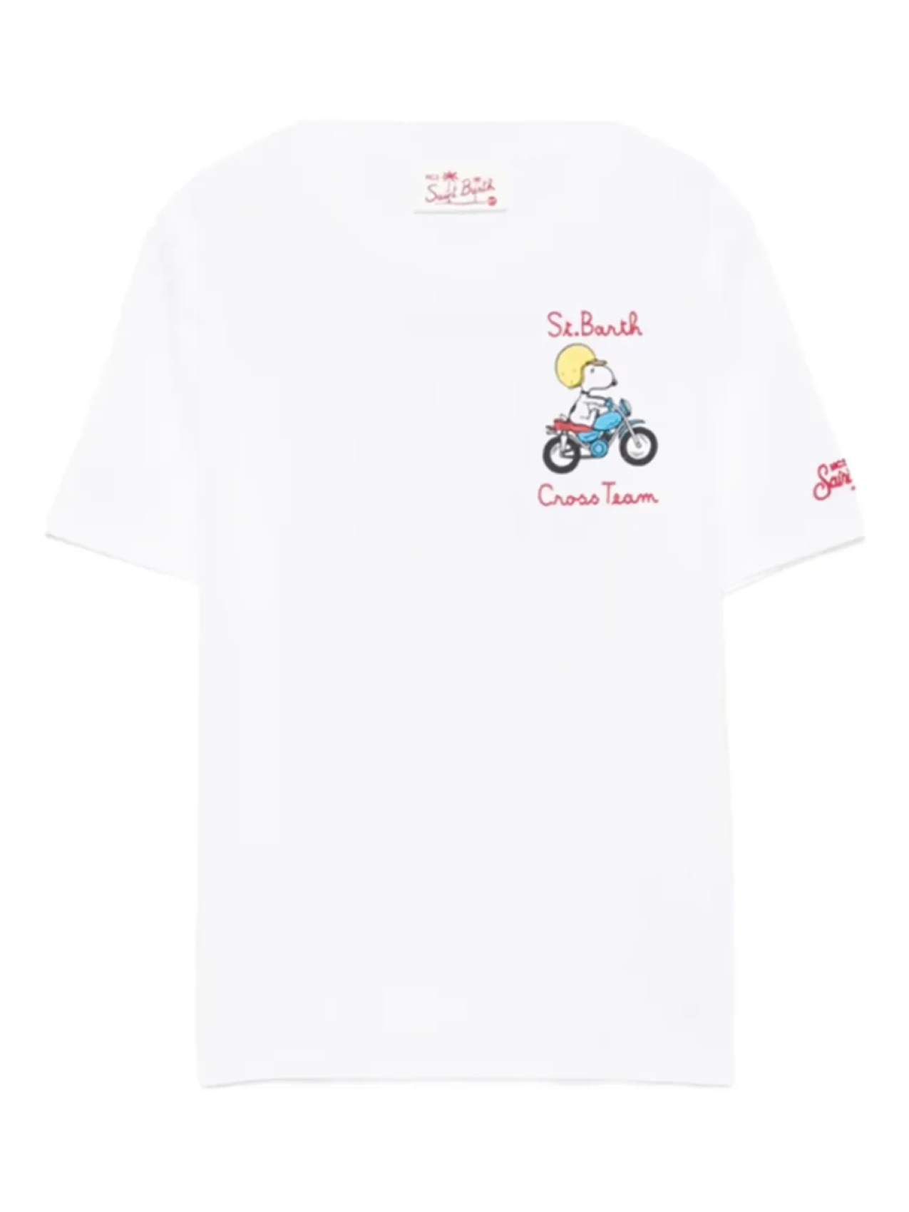 

Футболка с принтом мотоцикла X Peanuts MC2 Saint Barth Kids, белый