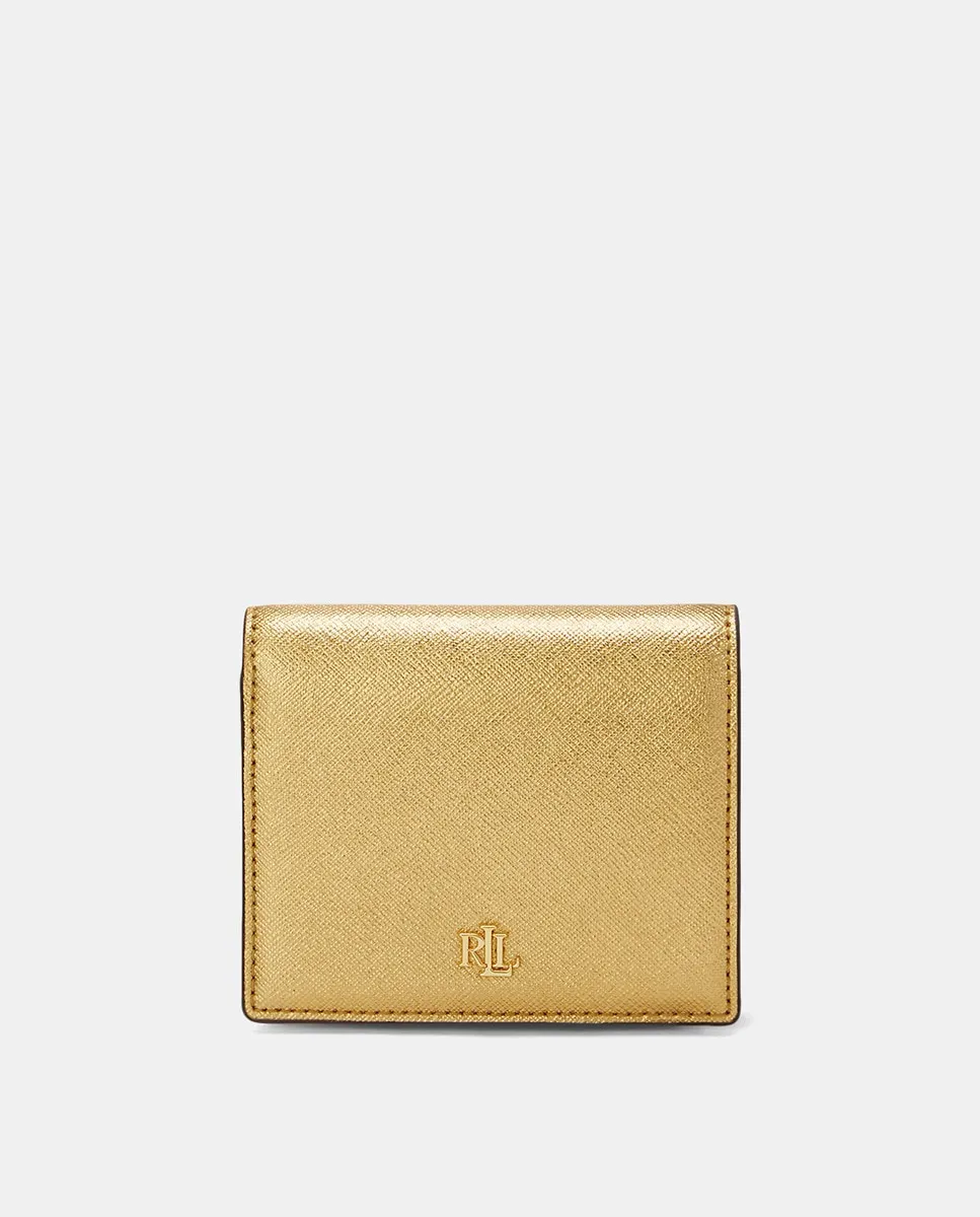 

Маленький женский кошелек с логотипом Lauren Ralph Lauren, золото