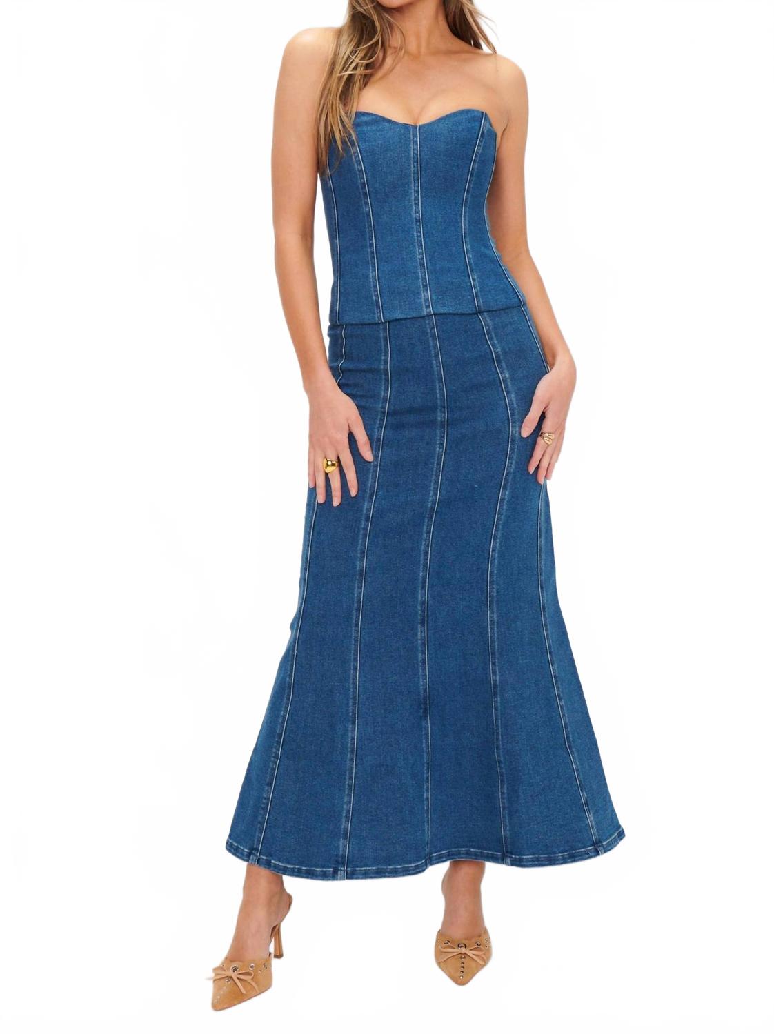 

Бат Руж Юбка в синем индиго Show Me Your Mumu