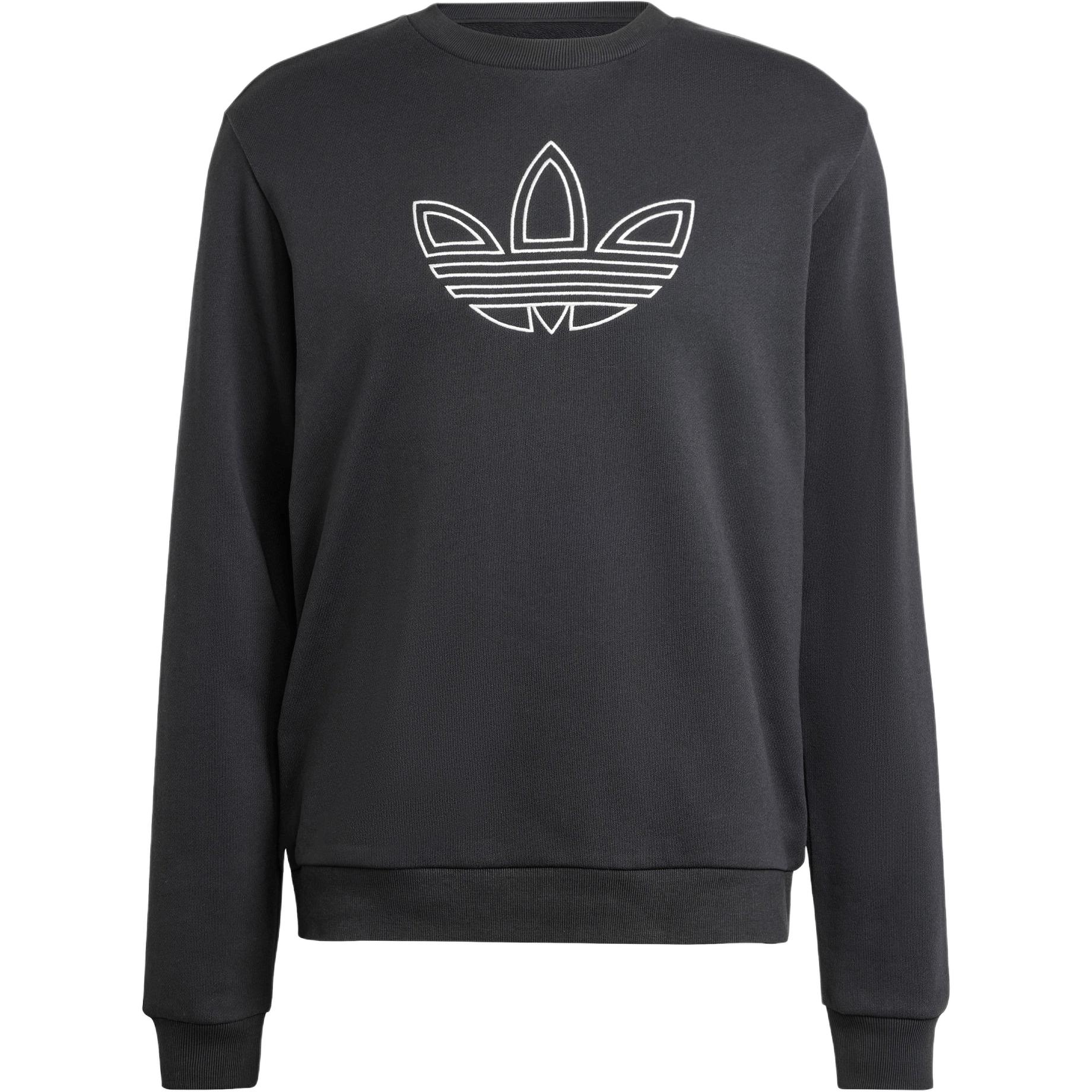 Футболка TREFOIL CREW FW24 Мужская Чёрная Adidas Originals — фото 2