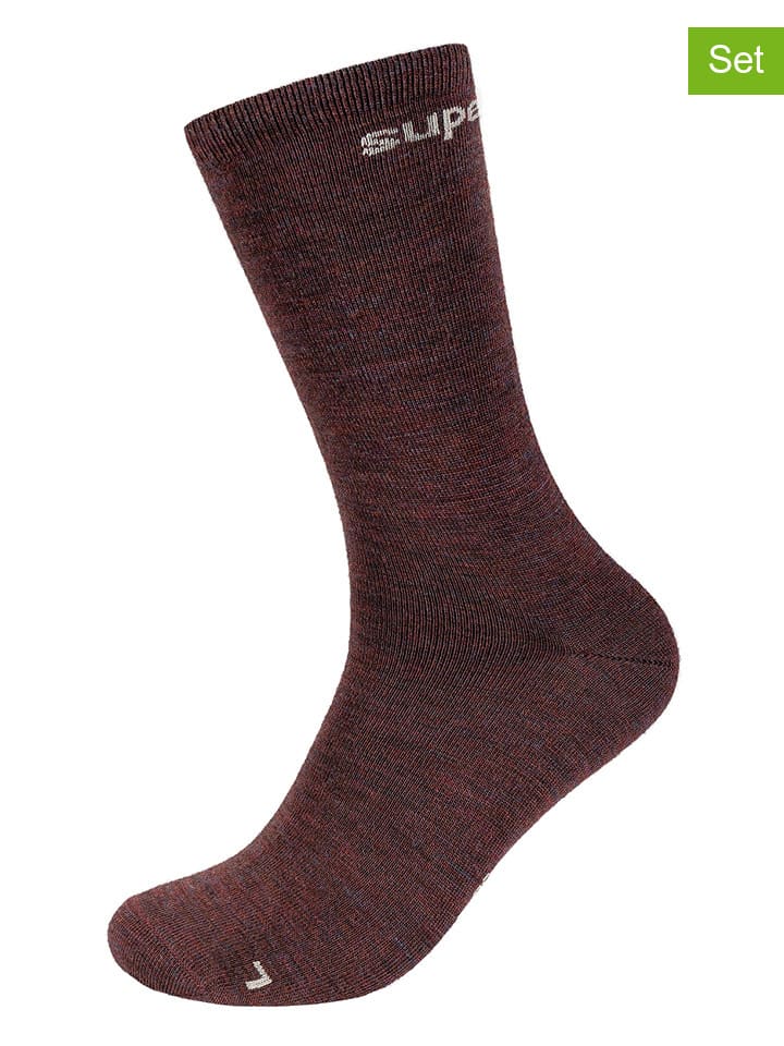 

Носки super.natural 2er-Set: Socken All Day, бордо