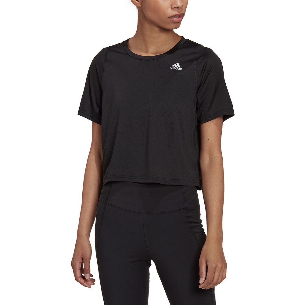 

Футболка с коротким рукавом adidas Fast Crop, черный