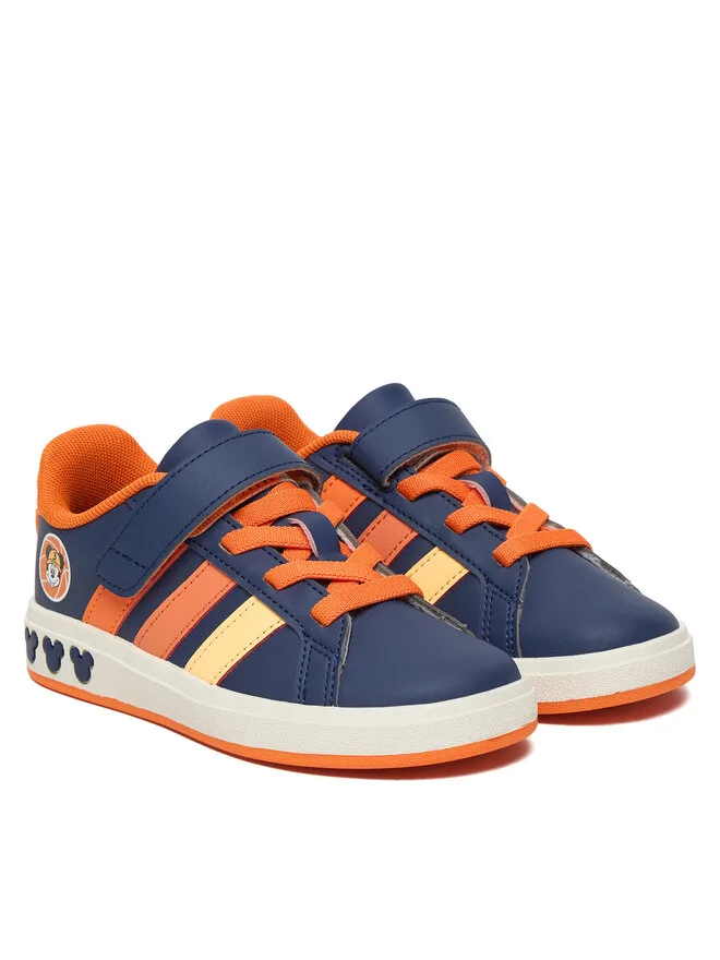 Adidas Кроссовки Grand Court Mickey El K JS2345 темно-синие — фото 2