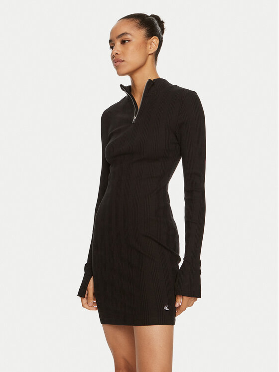 

Повседневное платье slim fit J20J223522 Calvin Klein Jeans, черный