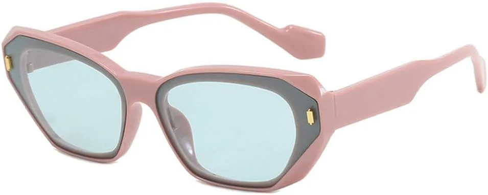 

Солнцезащитные очки прямоугольной оправы для женщин и мужчин, многоугольные солнцезащитные очки в винтажном стиле для мужчин и женщин, SUN3117 Generic, 9