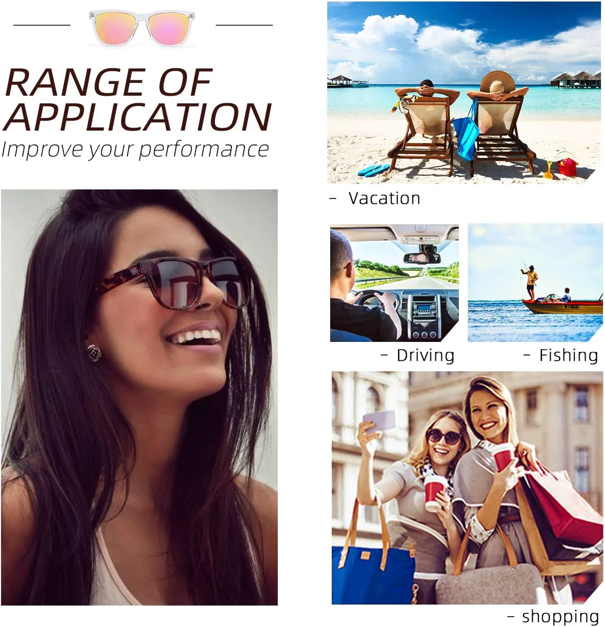 

Женские солнцезащитные очки COLOSSEIN, классическая квадратная оправа, зеркальные линзы UV400, подходят для пляжа, отдыха и вождения, C7 - Crystal/Pink Mirrored Lens