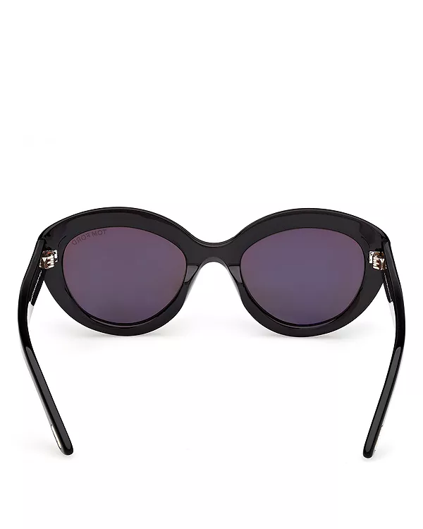 Солнцезащитные очки Stacy «кошачий глаз», 53 мм Tom Ford, черный — фото 4