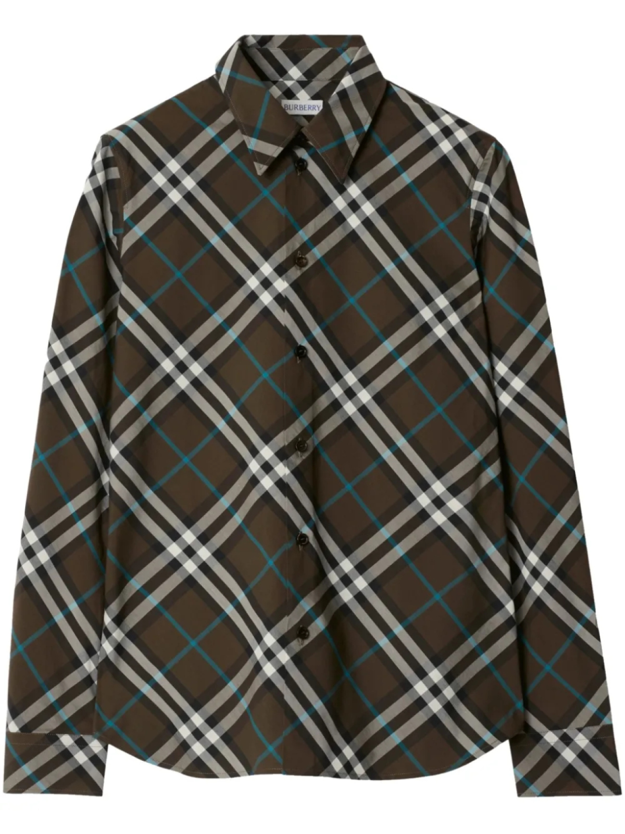

Burberry клетчатая рубашка, зеленый