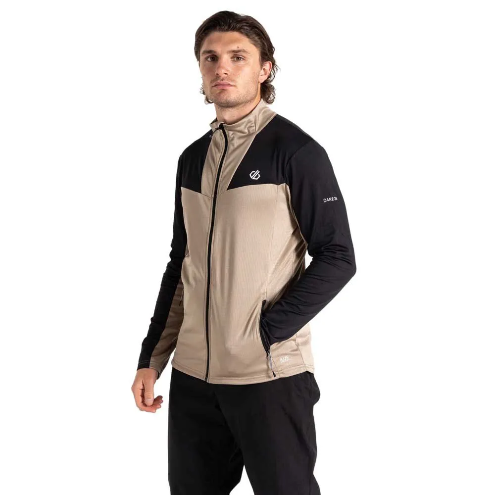 

Толстовка Dare2B Substratum III Core Stretch full zip, черный/бежевый