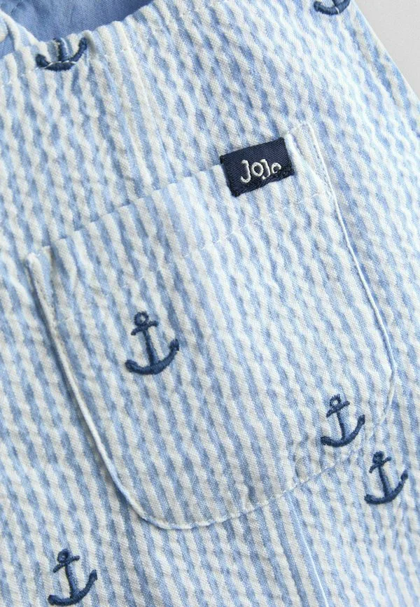 Вышитый комбинезон стандартного кроя Jojo Maman Bébé, Blue Anchor — фото 3