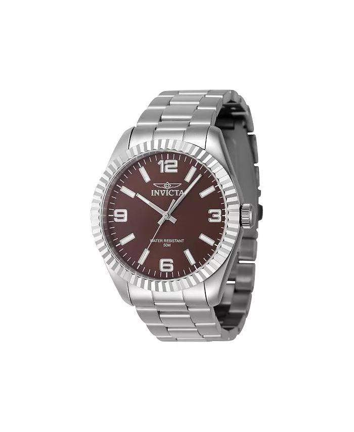 

Мужские часы 47452 Specialty Quartz с медным циферблатом и тремя стрелками Invicta