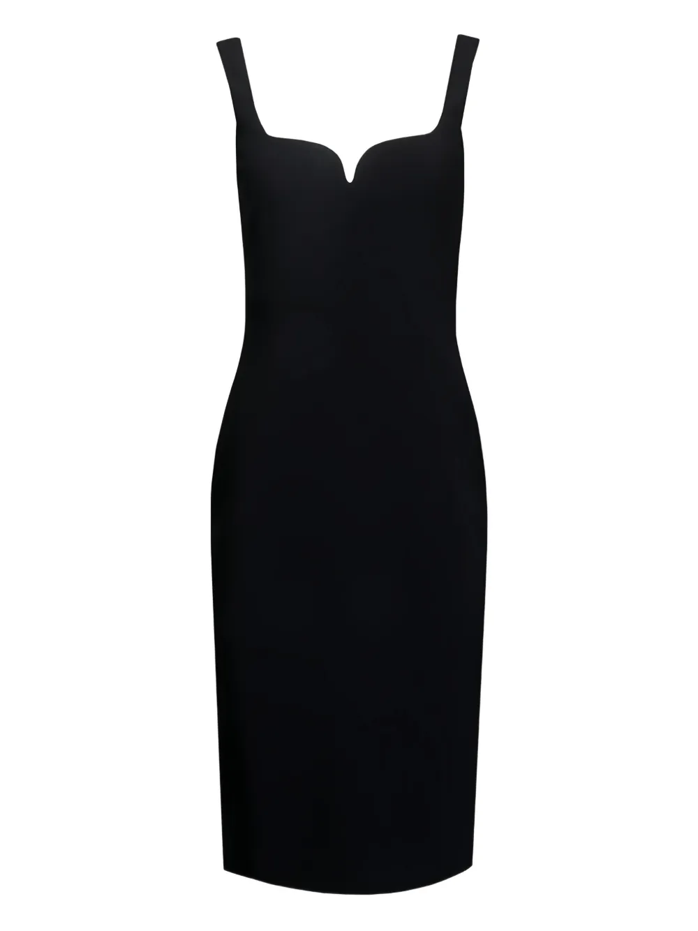 

Платье с вырезом в форме сердца Versace, черный