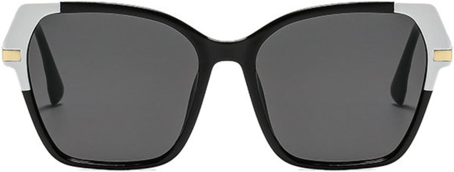 

Willochra Модные солнцезащитные очки большого размера «кошачий глаз» для женщин, металлическая оправа, защита от УФ-излучения UV400, трендовые квадратные солнцезащитные очки для активного отдыха, C1