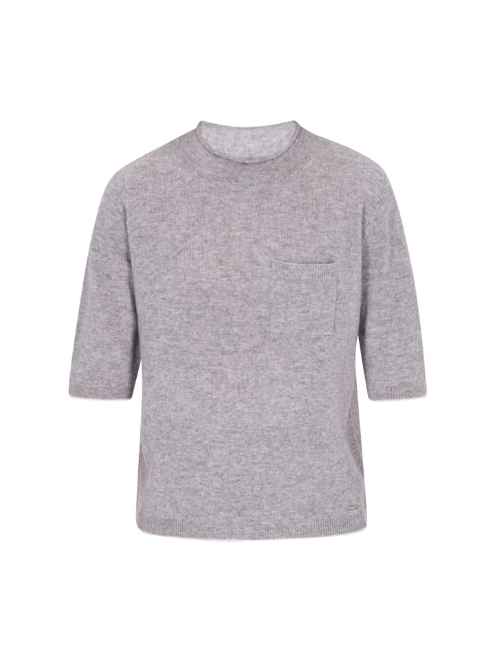 

Женский свитер светло-серого меланжевого цвета DreiMaster