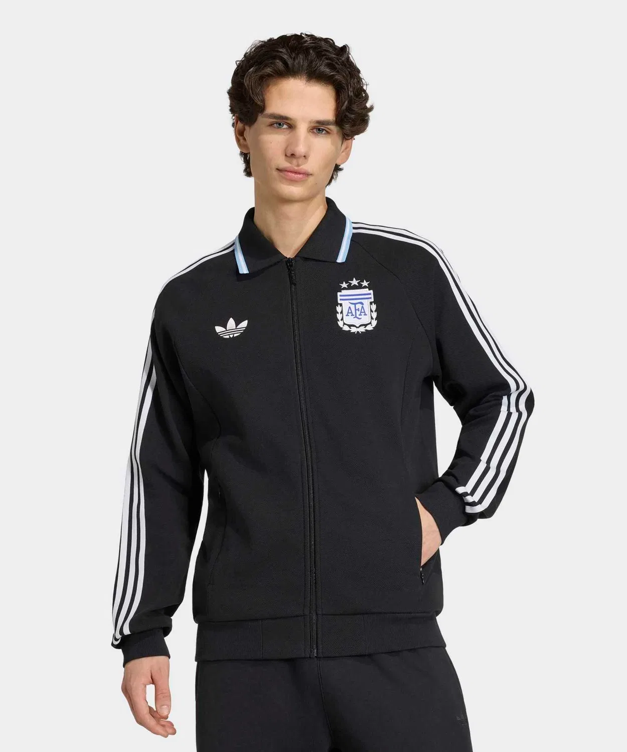 Трек-куртка Argentina Away Anthem Jacket Adidas, черная