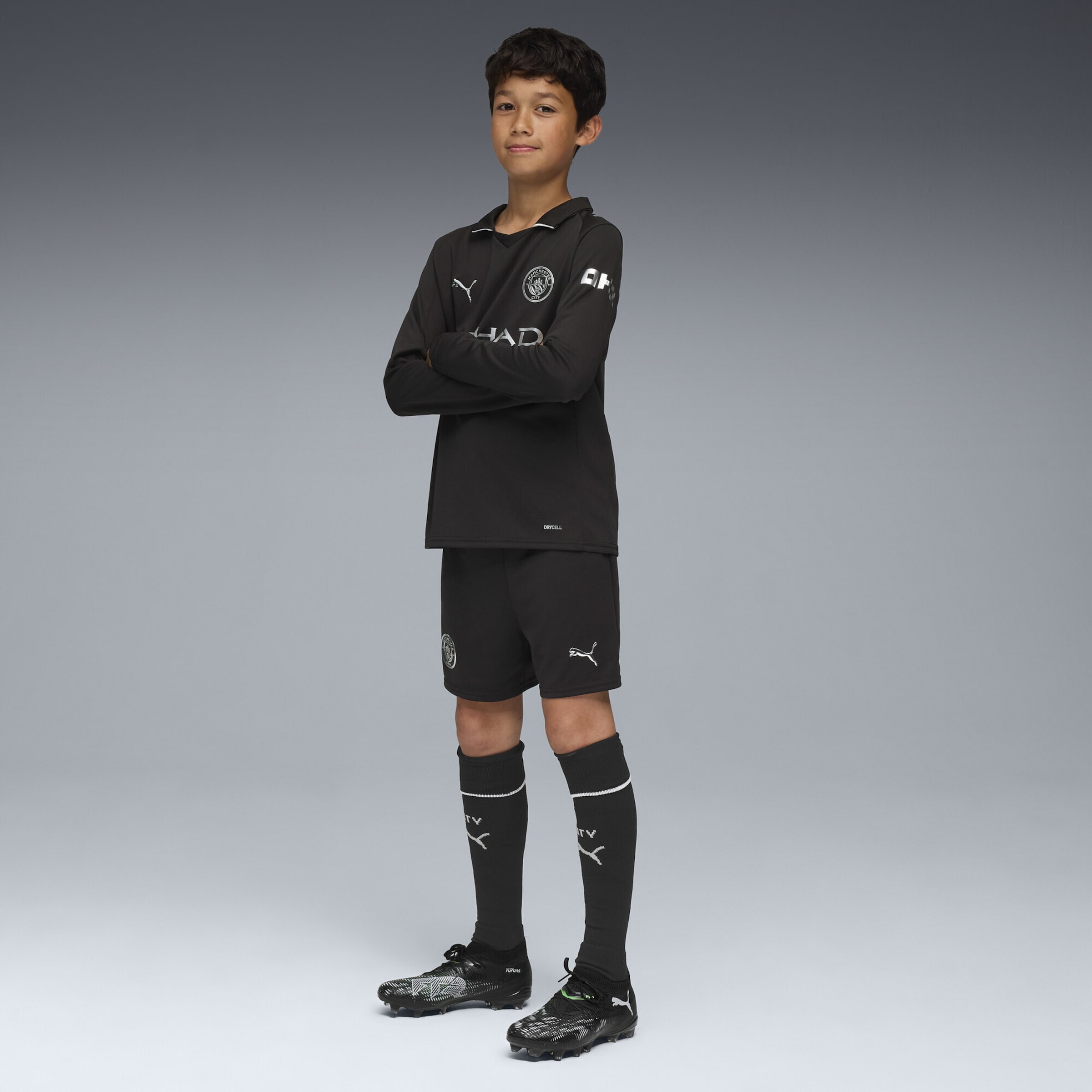 PUMA Шорты для тренировок Regular 'Manchester City 25/26' черные — фото 3