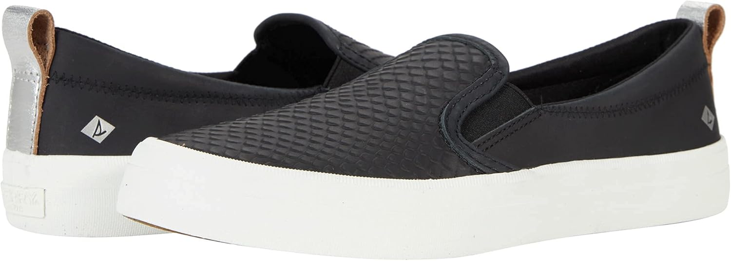 Женские туфли Sperry Crest с двойной эластичной вставкой, черный — фото 2