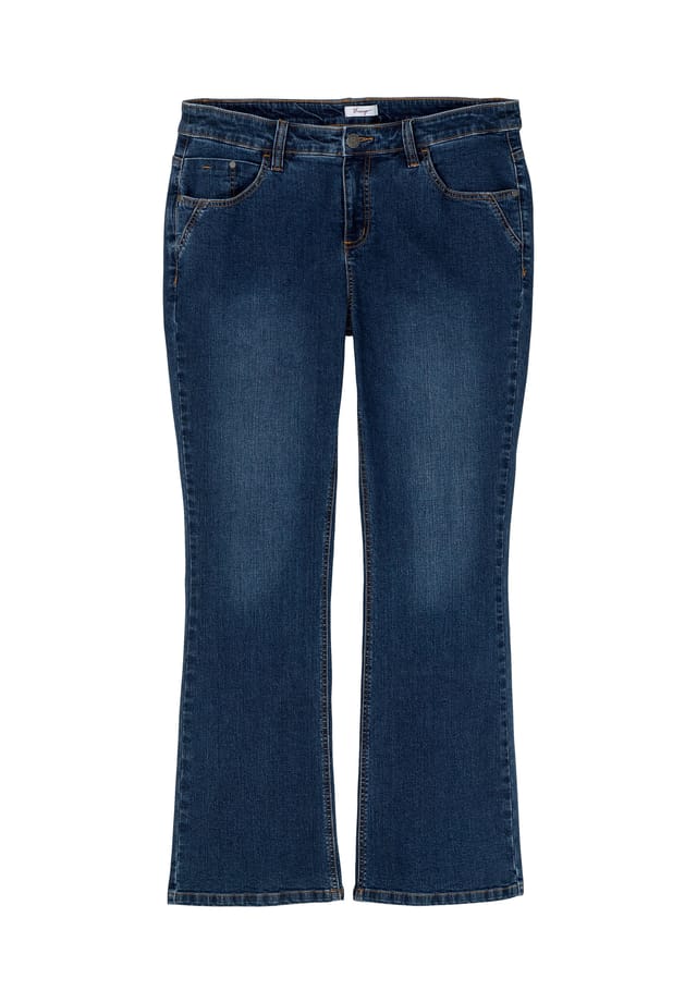 

Джинсы Bootcut Susanne идеально подходят для большого живота и стройных ног Sheego, синий
