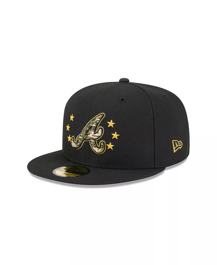 

Мужская черная кепка Atlanta Braves 2024 Armed Forces Day On-Field 59FIFTY Fitted New Era