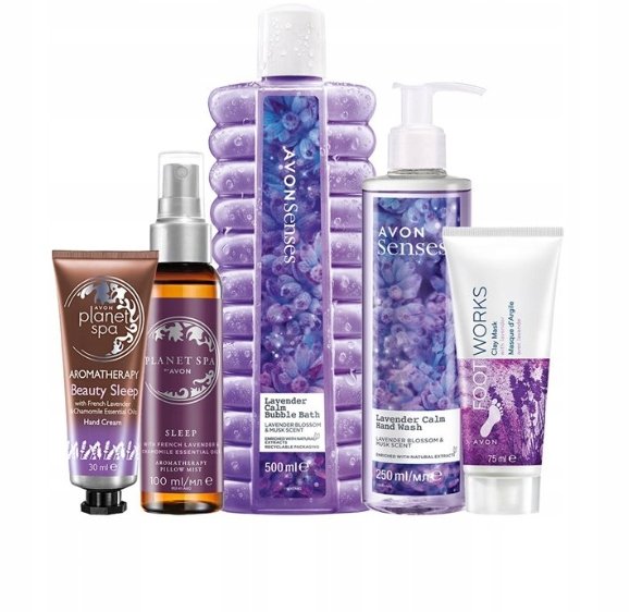 

Большой набор косметики с ароматом лаванды и успокаивающим эффектом AVON