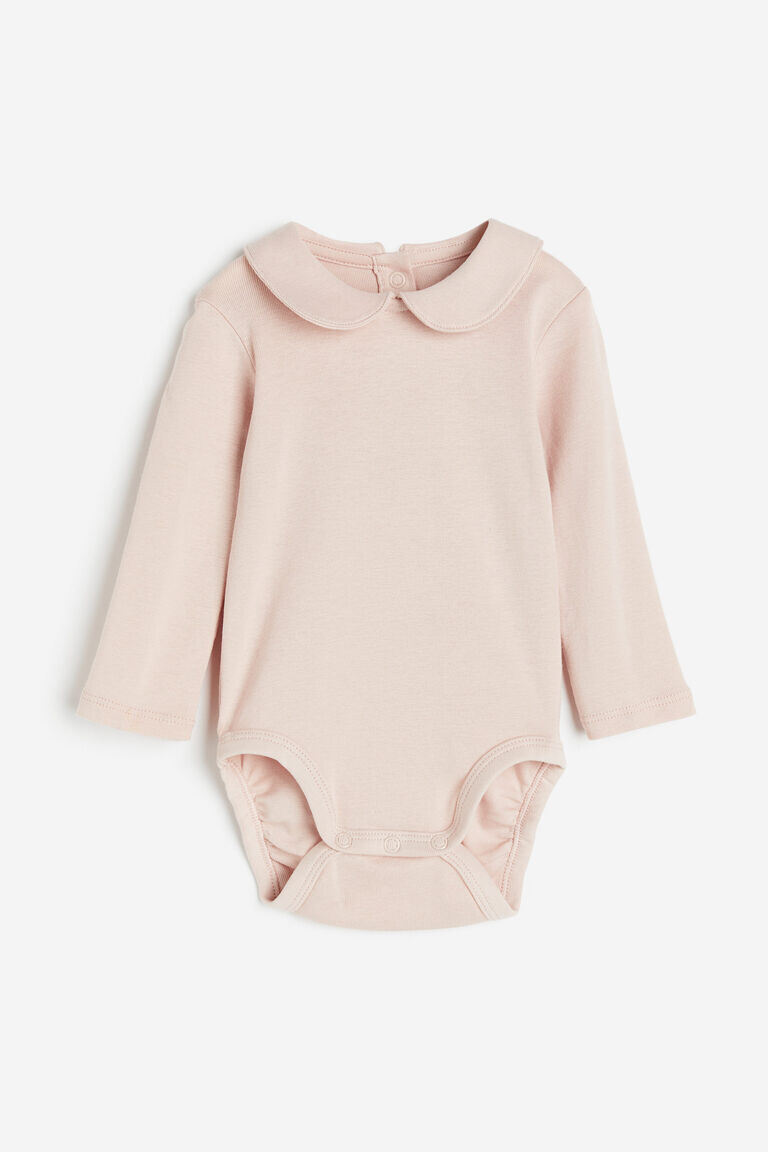 

Боди с воротником H&M, розовый