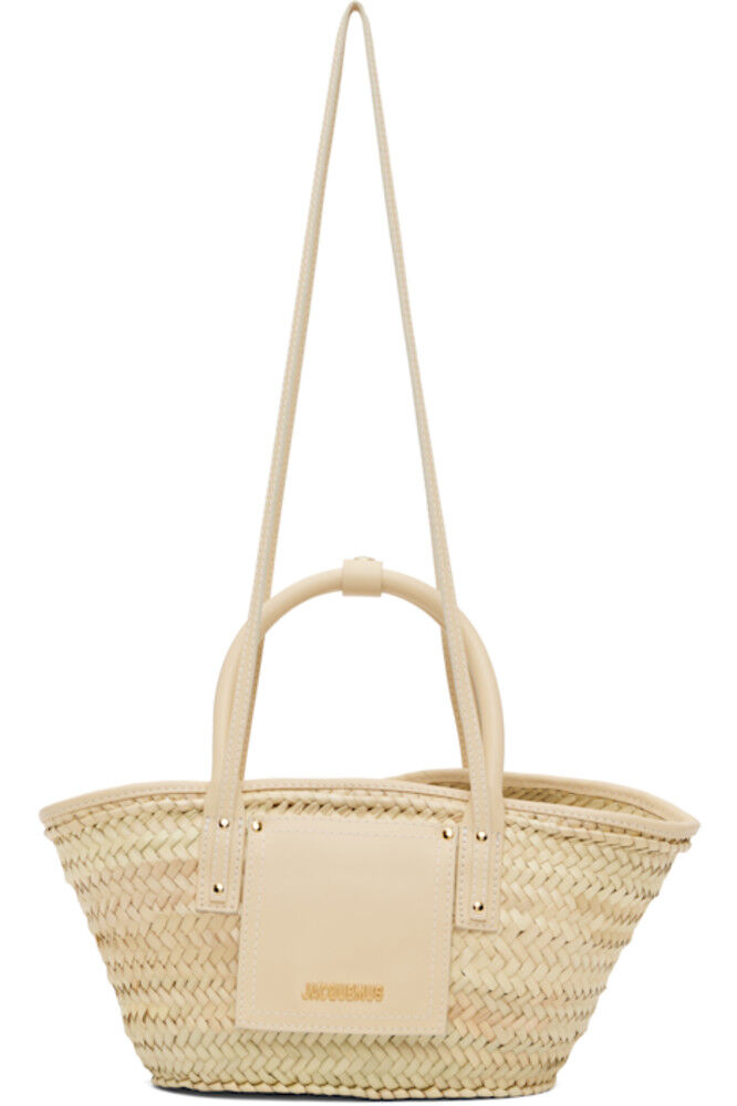 

Бежевая сумка-тоут Les Classiques 'The small Soli Basket' JACQUEMUS