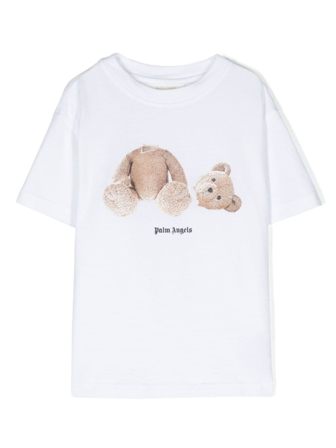 

Palm Angels Kids футболка из органического хлопка с принтом, белый