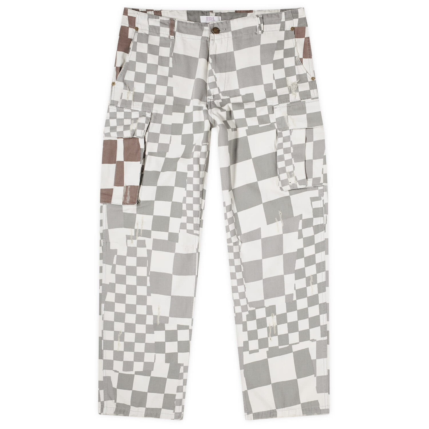 

Брюки карго Erl Checkerboard Cargo Trousers, цвет Black & White