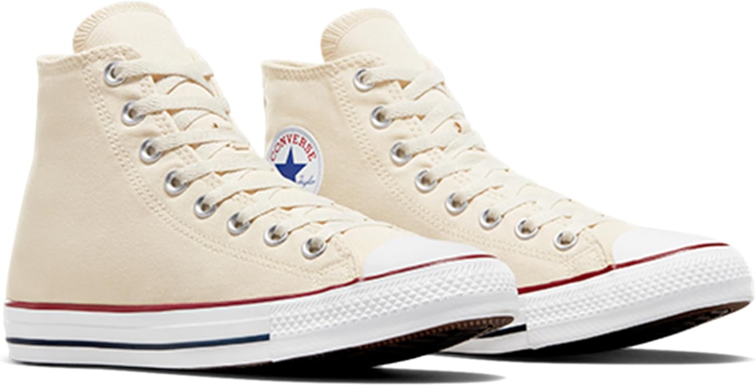 Кеды Converse Chuck Taylor All Star Hi с высоким берцем и шнуровкой, из ткани, кремовый/бежевый — фото 4