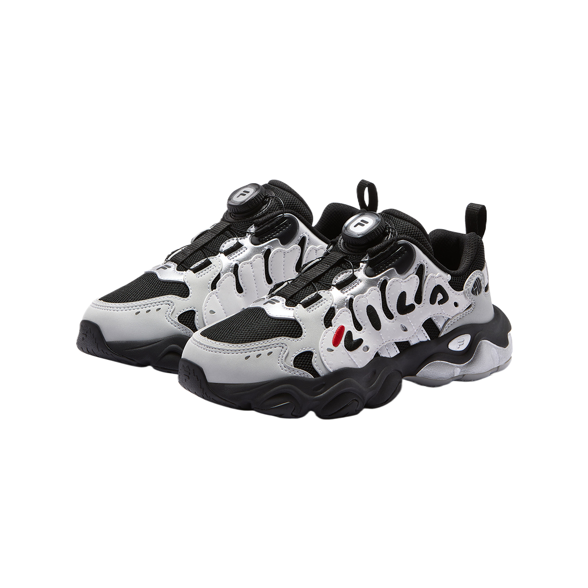 FILA KIDS Низкие детские беговые кроссовки black/yellow dull gray для подростков — фото 3