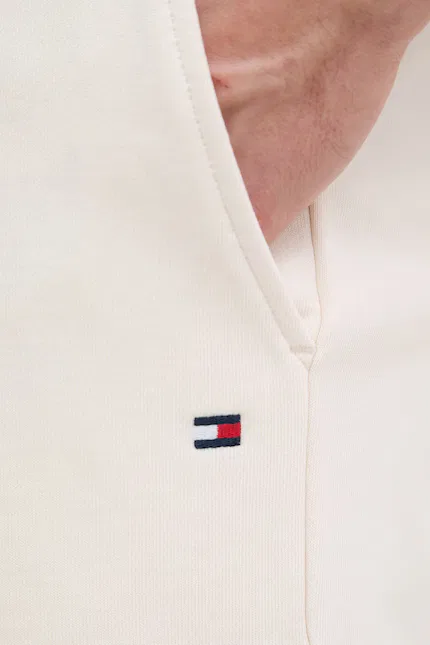 Шорты спортивные хлопковые Tommy Hilfiger, бежевый — фото 4