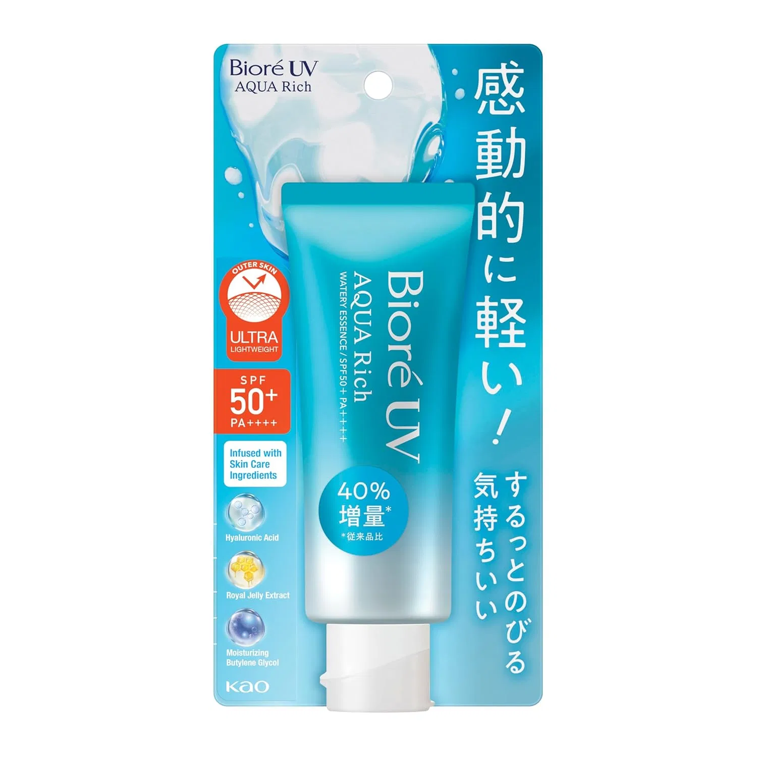 Солнцезащитная эссенция Bioré UV Aqua Rich Watery Essence SPF50 PA++++ Kao