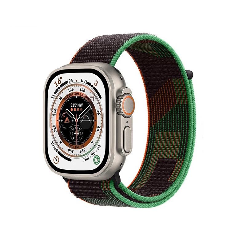 

Biaodaige Часы Strap Apple Compatibility Nylon Material, Black Unity