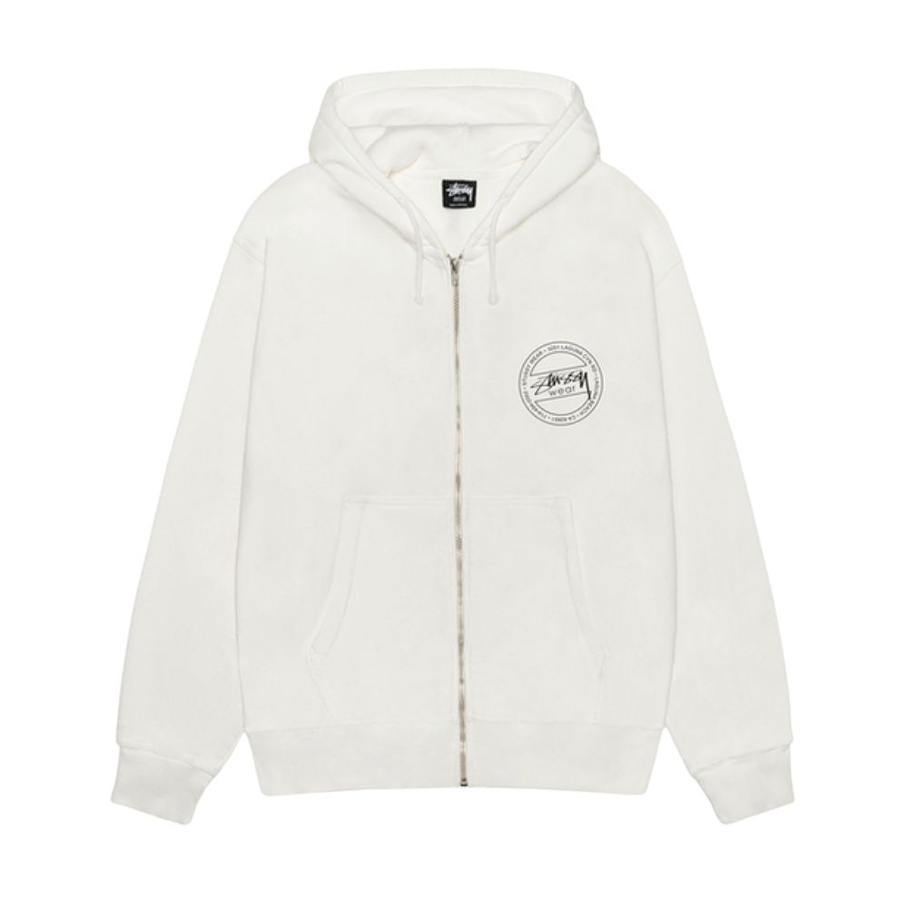 

Толстовка унисекс с капюшоном, средней толщины, стандартного размера Stussy, белый