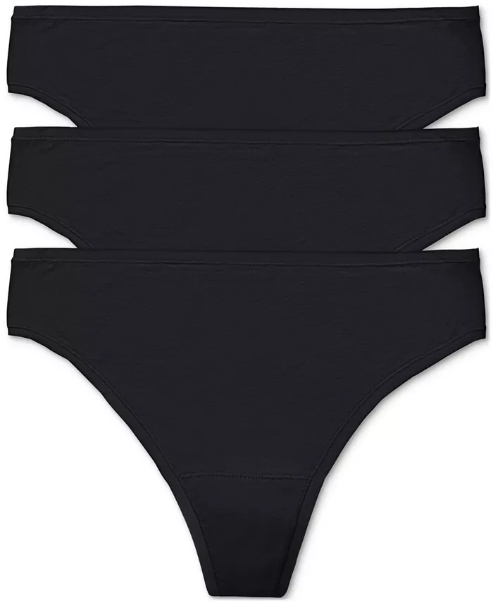 

Женские трусики-стринги Bliss Bare Cotton, комплект из 3 шт., 771346MP Natori, черный