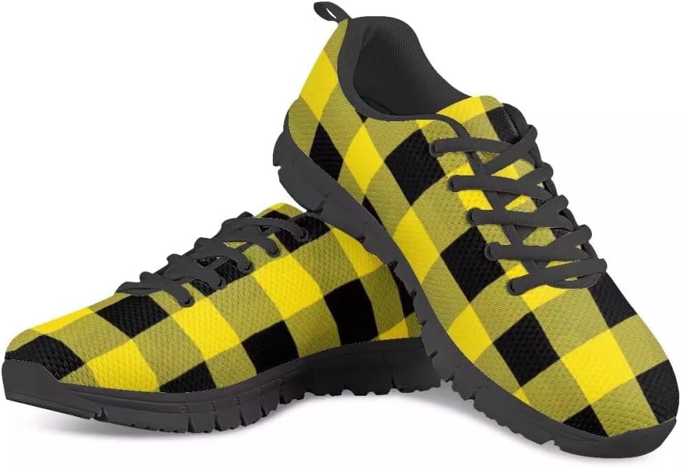 

Кроссовки PinUp Angel Buffalo Plaid легкие дышащие спортивные для зала и повседневной носки, желтый