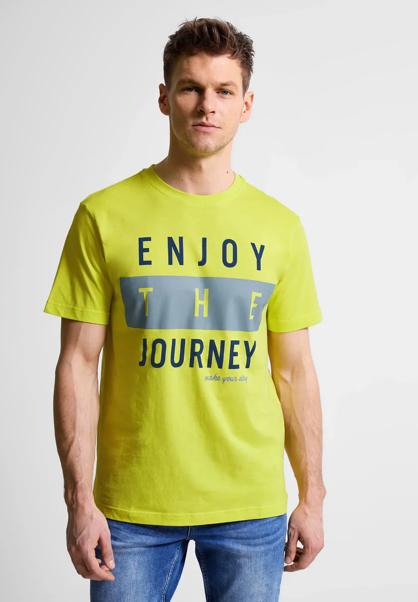 

Футболка STREET ONE MEN из чистого хлопка, желтый