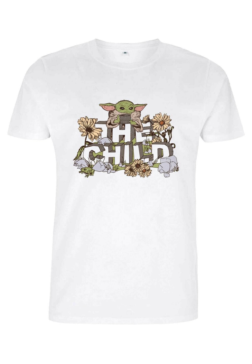 

Футболка с принтом STAR WARS: THE MANDALORIAN VINTAGE FLOWER CHILD UNISEX Henry Tiger, белый