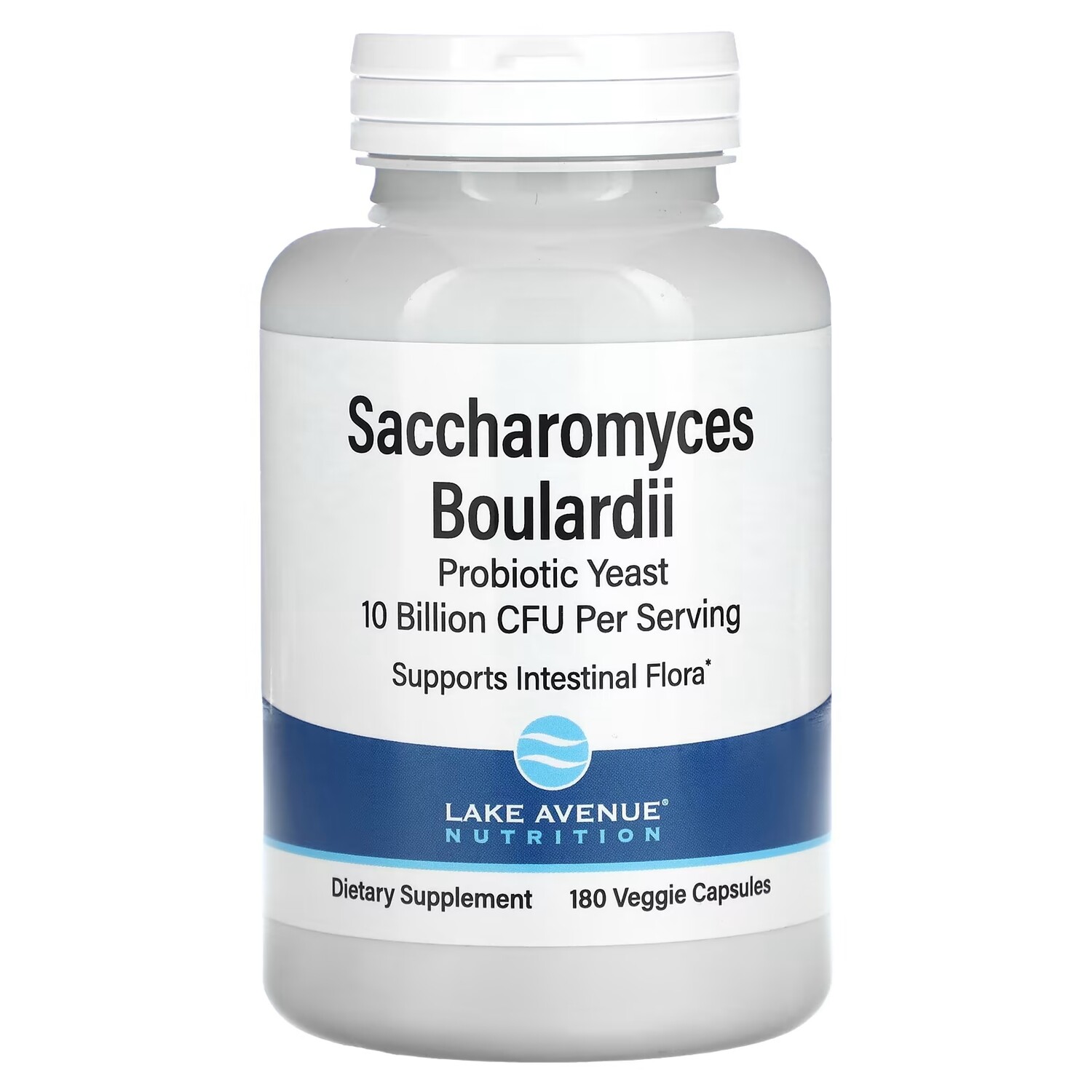 

Lake Avenue Nutrition Saccharomyces Boulardii 10 миллиардов КОЕ 180 растительных капсул