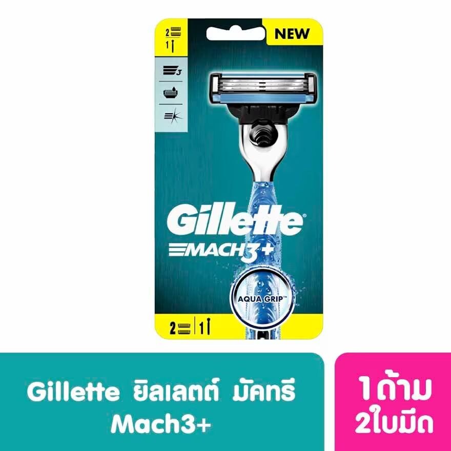 

Gillette Бритва Mach3 Aqua Grip 1 'S+Лезвие 2 'S, Blue