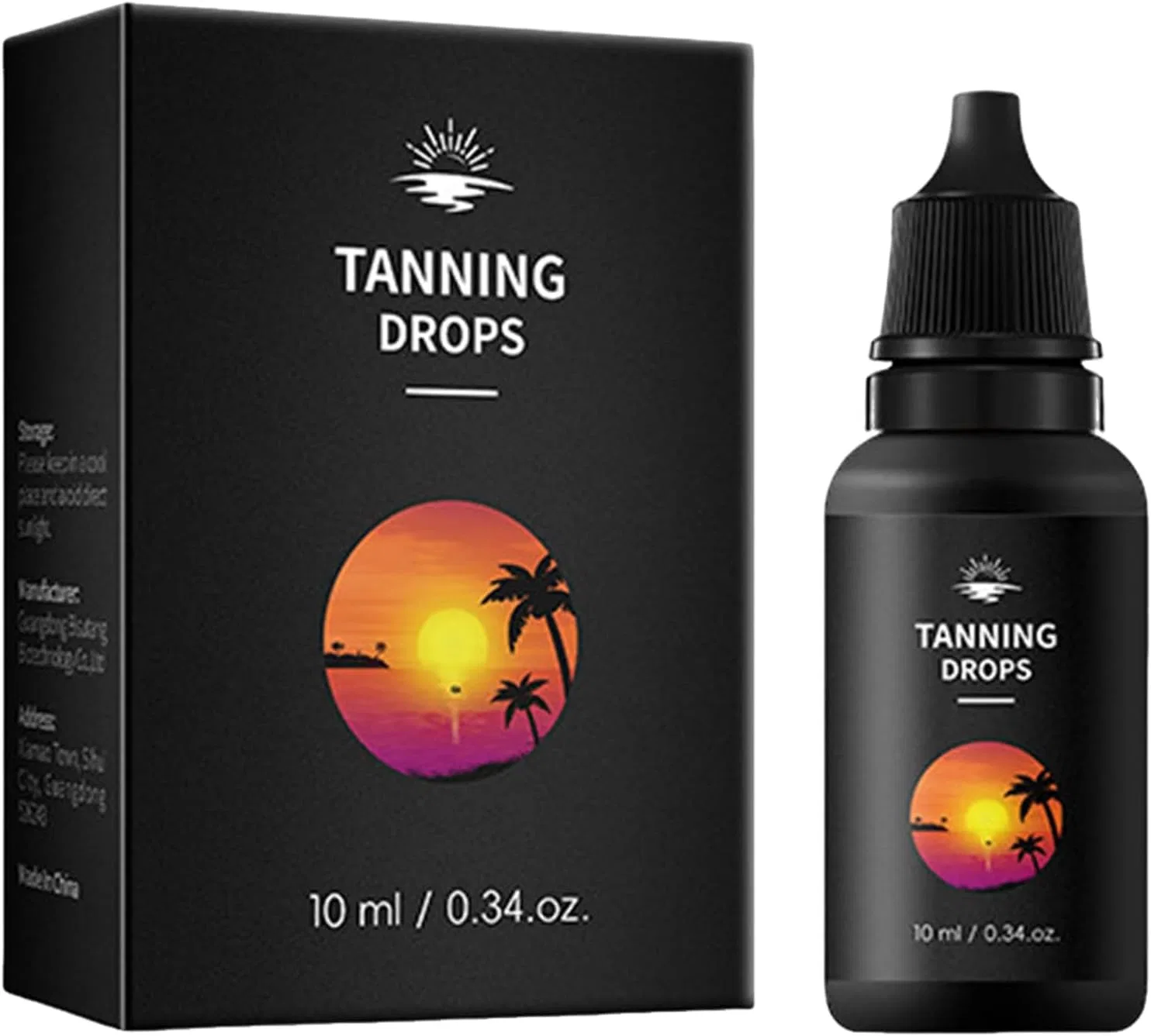 Масло для загара Dark Black Sun Oil Tropical Sand Free Generic