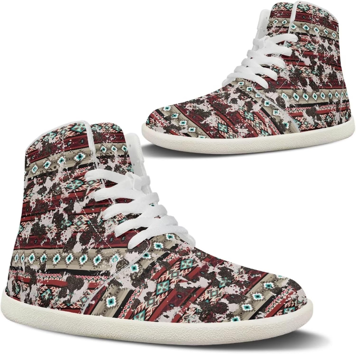 

Мужские широкие кроссовки для ходьбы, высокие кеды, легкие повседневные прогулочные туфли, нескользящая подошва, спортивная обувь, размеры US 5-14 Qoiuvncy, Tribal Stitching Style