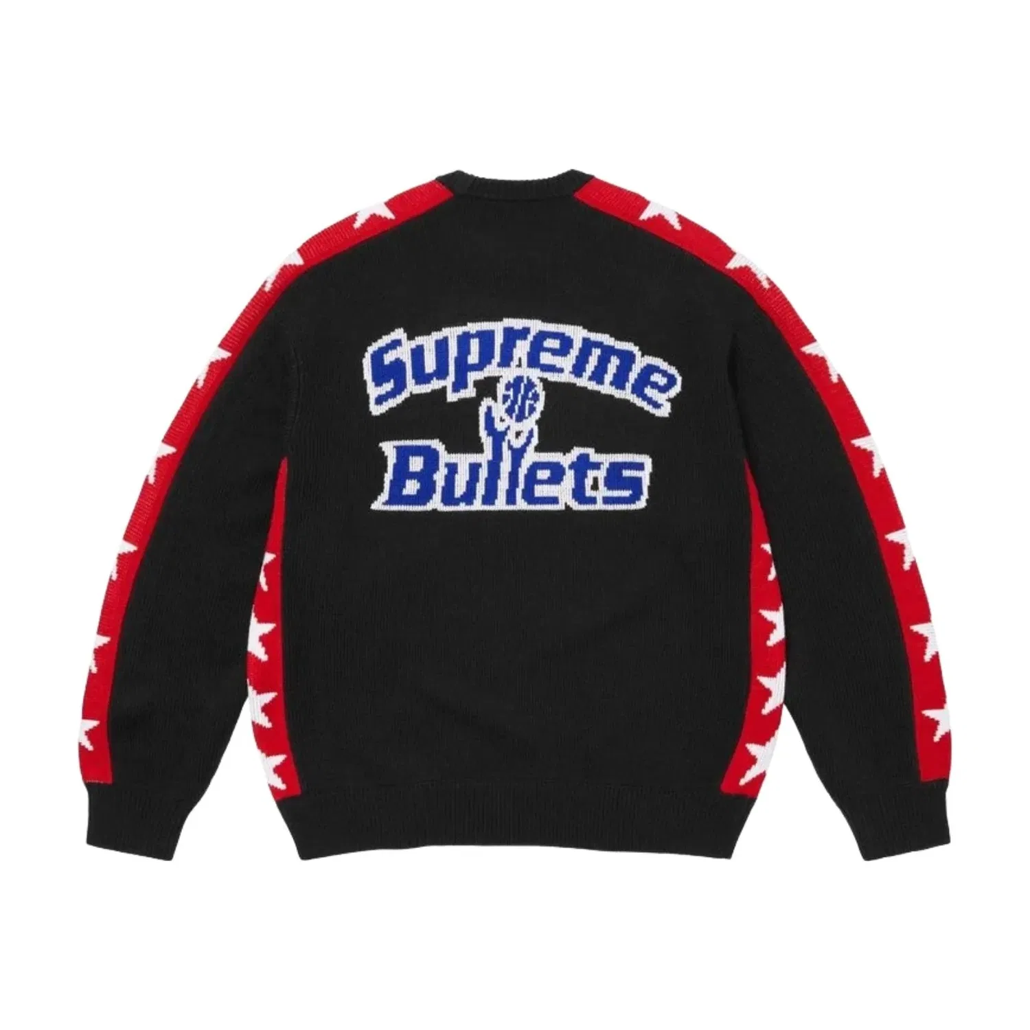 Свитер Supreme x Mitchell & Ness SS26 Teams, черный, SUP-SS26-286-BLK — фото 2