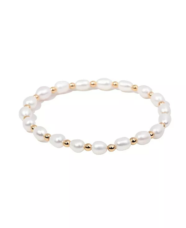 

Браслет из жемчужных бусин с золотым напылением Little Sky Stone, gold