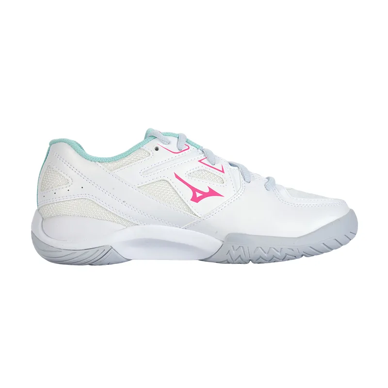 Mizuno WAVE SMASH CN Bulbul Slip Resistant, Abrasion Resistant, Breathable низкие кроссовки для бадминтона Unisex Youth White — фото 3