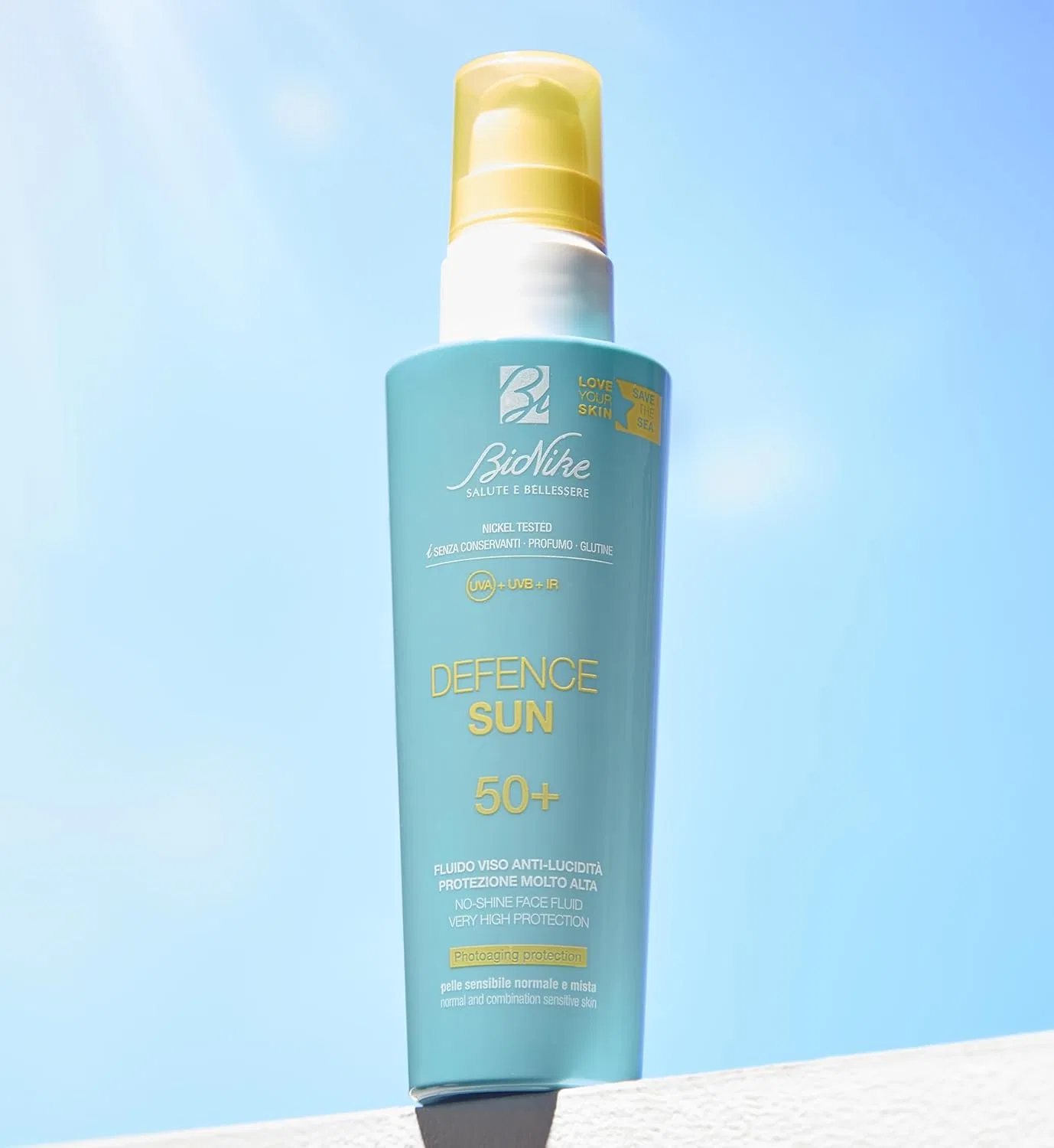 Матирующий флюид для лица «Defence Sun 50+ Anti-Glare Face Fluid» Bionike — фото 2